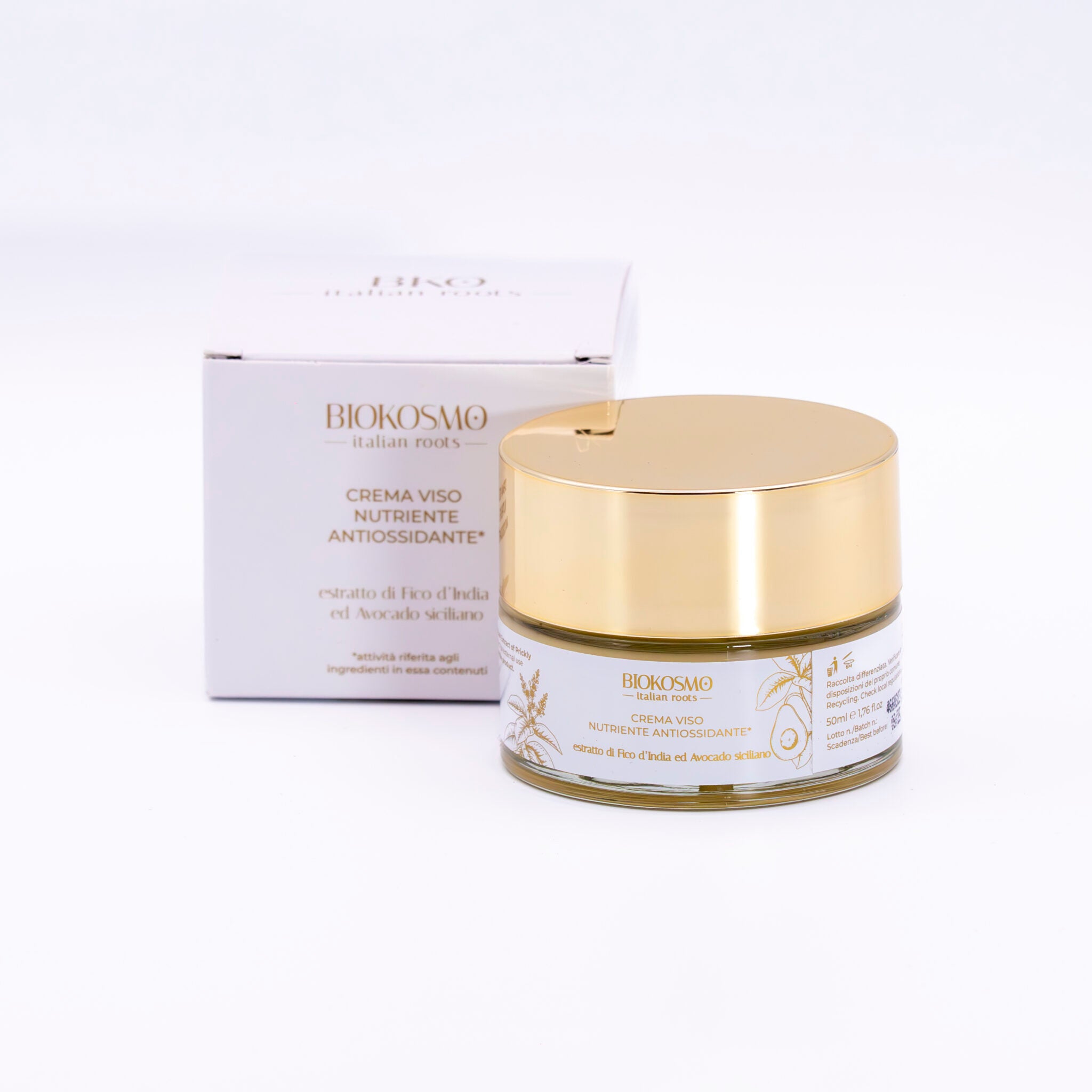 BIOKOSMO hydraterende, herstellende, antioxidant gezichtscrème