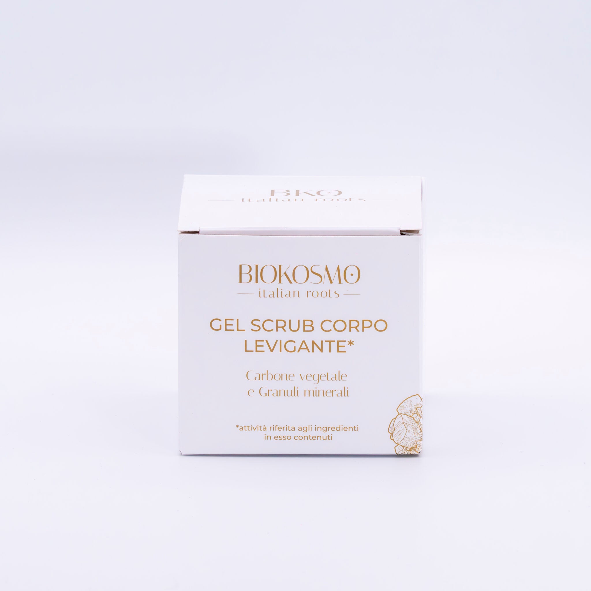 BIOKOSMO smoothing detox body scrub gel 